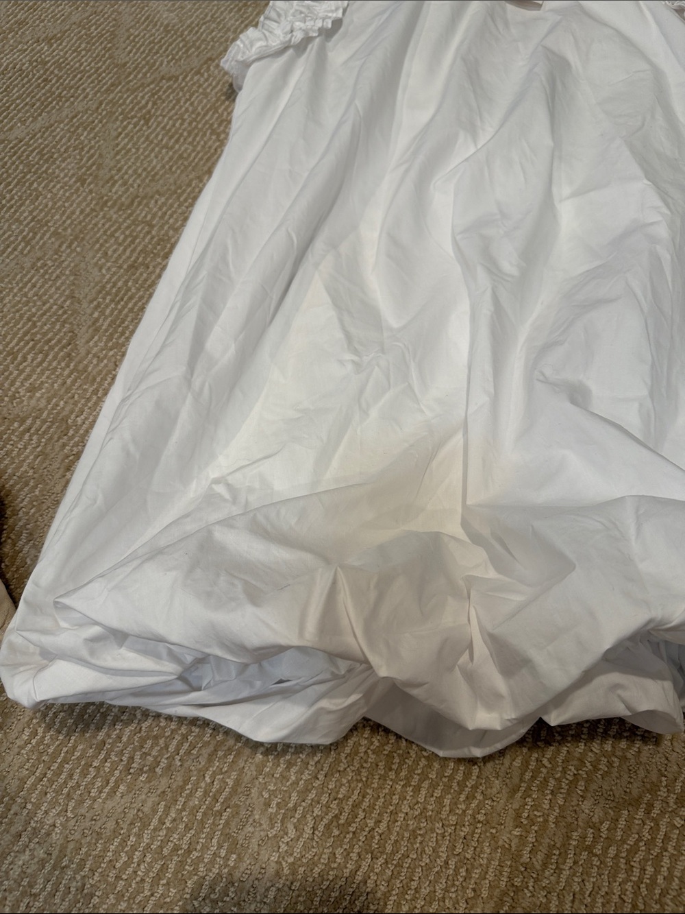 Zara White Ruffled Mini Dress - Picture 4 of 4